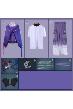 2XXT Cosplay Vtuber Seraph Dazzlegarden VOLTACTION x 3SKM Fusion Live IMPACT Cosplay Costume